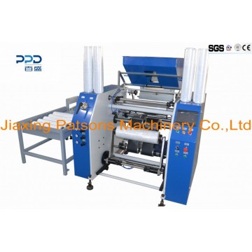 Automatic stretch film rewinding machine
